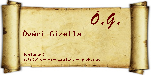 Óvári Gizella névjegykártya
