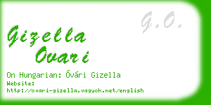 gizella ovari business card