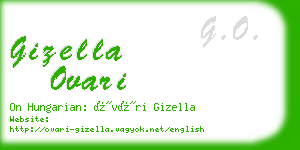 gizella ovari business card